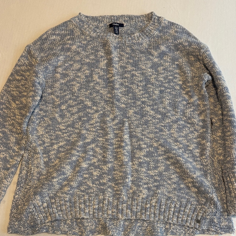Hatley Blue and White Patterned Sweater